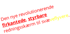 Den nye revolutionerende  firkantede, styrbare  redningsskærm til svæveflyvere.